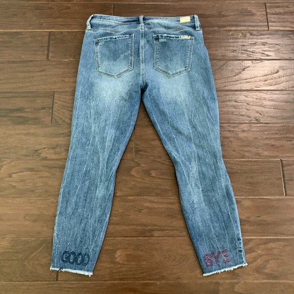 Gently Worn Seven 7 Limited Edition MidRise Stretch Novelty Ashbury Skinny Jeans - Picture 12 of 16